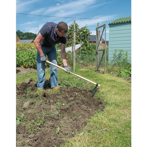 Draper Garden Digging Hoe | Hoe Garden Hand Tool | Wooden Long Handle Weeding Draw Hoe 123cm | 85632 - Image 4