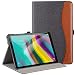 Produktbild ZtotopCase Hülle für Samsung Galaxy Tab S5e 10.5 (T720/T725),Premium Leder Geschäftshülle mit Ständer,Mehrfachwinkel, Auto Schlaf/Aufwach Funktion,mit Kartensteckplat,Denim Schwarz
