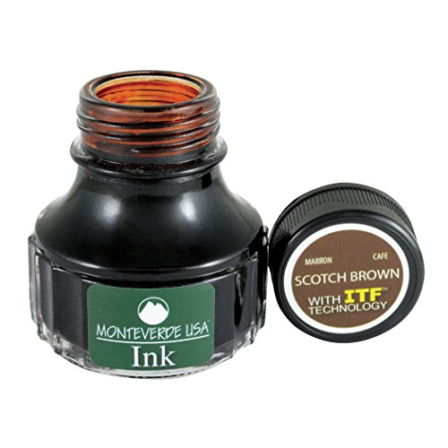 Bouteille d'Encre Brun Monteverde pour Vos Carnets de Notes