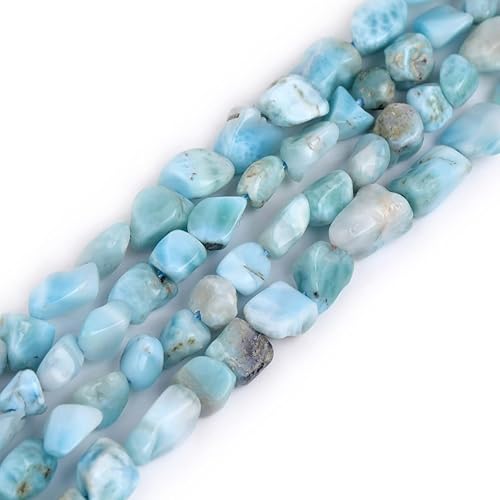 GEM-Inside - Cuentas sueltas de larimar con piedras preciosas de energía natural para fabricación de joyas, de 0.315 a 0.315 pulgadas, forma libre