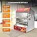 ROVSUN Hot Dog Steamer 175 Hot Dogs & 40 Buns Capacity, 31.7QT/30L Hut Steamer Hot Dog Steamer and Bun Warmer Cooker 2-Tier with Removable Shelves Food Clip for Party Event Concession Stand