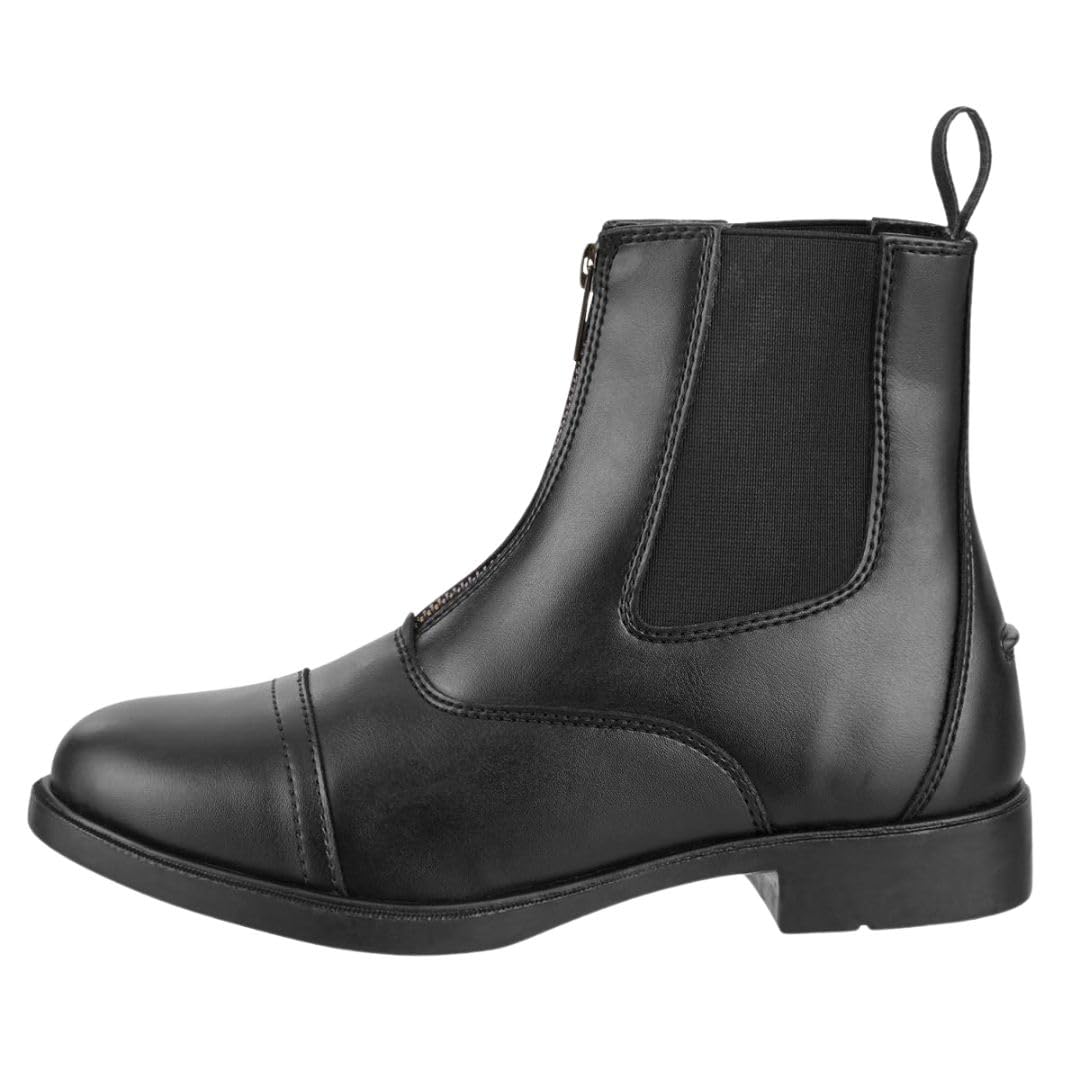 Stiefelette »Frontzip Vegan« - Chelsea Boot - Reit-Schlupf-Schuh - Zipper vorne - Komforteinlegsohle - Gummisohle - Micro Lining - Hautverträglich - Atmungsaktiv