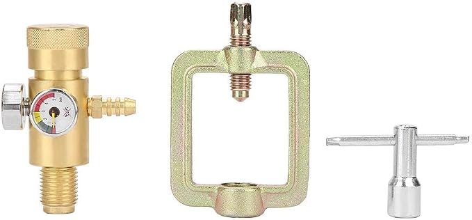 Acetylen-Druckminderer Aus Kupfer – Für Gasbrenner, Schweißen & Schneiden, Mit CGA580-Gewinde
