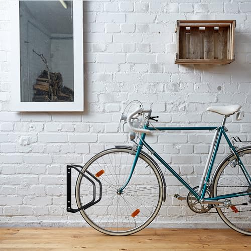 Porte-vélo en acier robuste pivotant noir de montage mural - 3