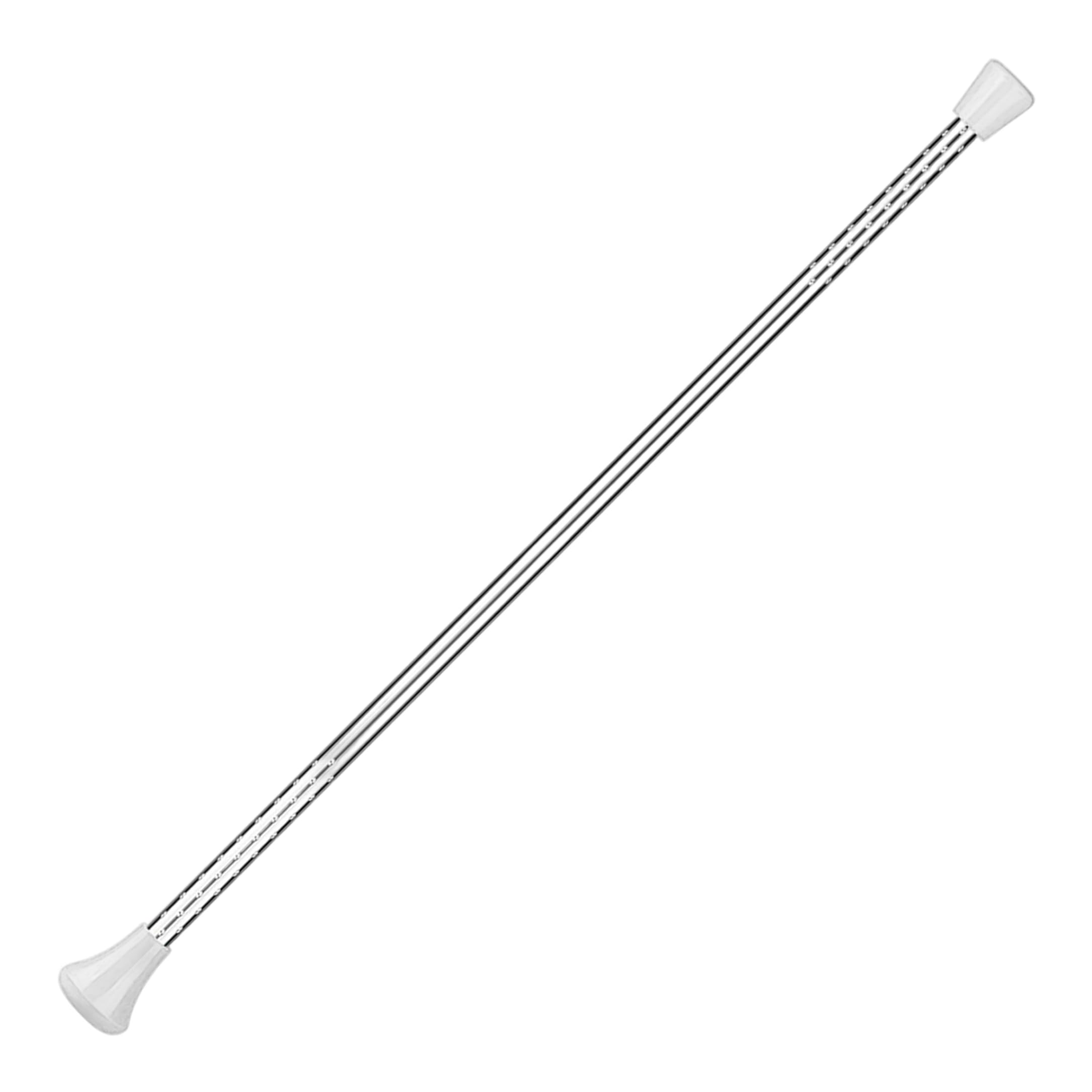 Xdyyjrasa Twirling Baton - Stainless Steel Twirling Baton with Non-slip Grip, White for Gymnastics Performance Dance Training School Activities, White