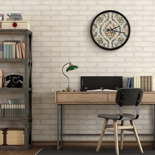 Horloge murale imprimée décoration salon style campagnard