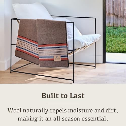 Image of 100% Wool Blanket Camping, 60 inchx84 inch Large Warm Blankets for Winter, Forest