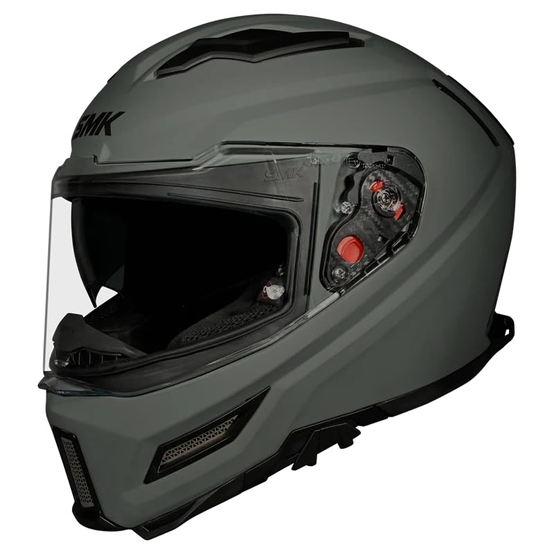 Image of SMK Agnar Full Face Helmet, Dual Visor, Clear Pinlock 70 Ready, ISI , Dot & Ece 22.06 Certified