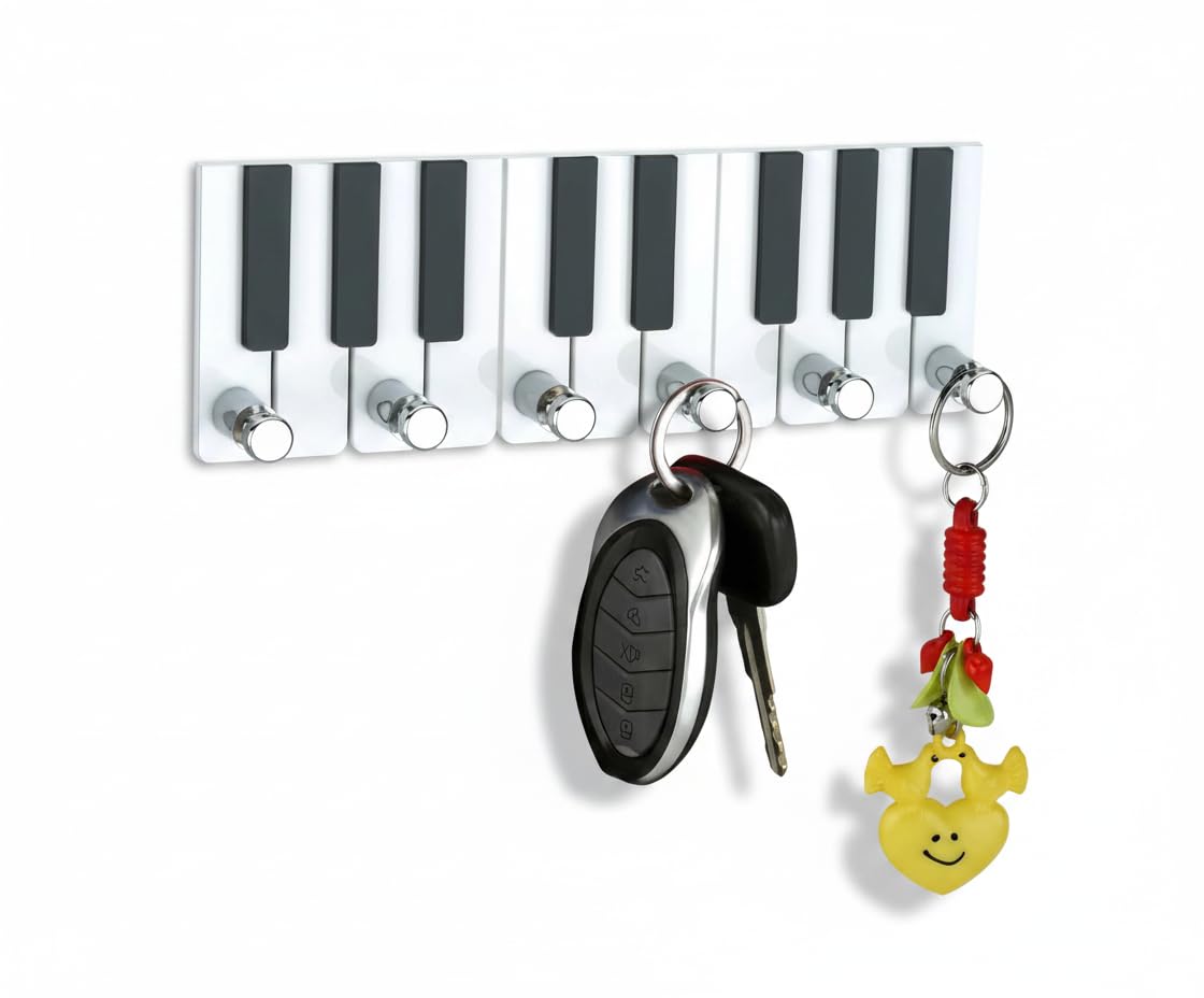 Zenovia Acrylic Key Holders - Adhesive Wall Hooks -7