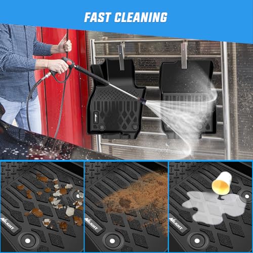 Image of Nilight TPE Floor Mats for Mazda CX-90 CX90 PHEV 7 Seats 2024 2025 2026
