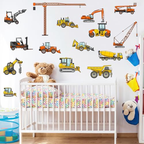 Vinilos Decorativos Vehículos de Construcción para Pared miniatura 3