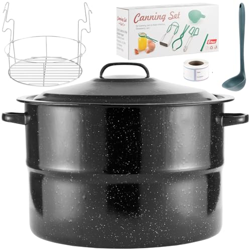 Comparison: Best Pot For Canning 7 Canning Pot with Rack and Lid-Canning Kit for Beginners, 21.5 Quart Stock Pots-Canning Supplies Starter Kit for Beginners,Water Bath Canners for Canning,Food Grade Accessories Starter by JY COOKMENT