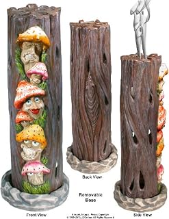 Magic Mushroom Family Fantasy Forest in Alice Wonderland Smoking Tower Incense Burner Ashcatcher by Nose Desserts Brand
