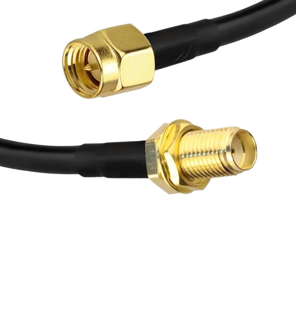LIHUA RG58 Cavo coassiale SMA maschio a SMA femmina, cavo di prolunga a bassa perdita coassiale per 3G 4G LTE W/i/Fi an/te/na Wireless LAN (20 m (20 m)