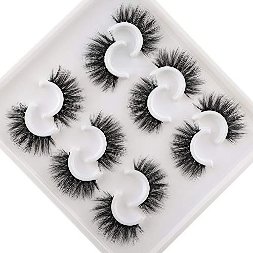 Ruairie False Eyelashes, 6 Pairs Faux Mink Lashes Fluffy Dramatic Full False Lashes Strip