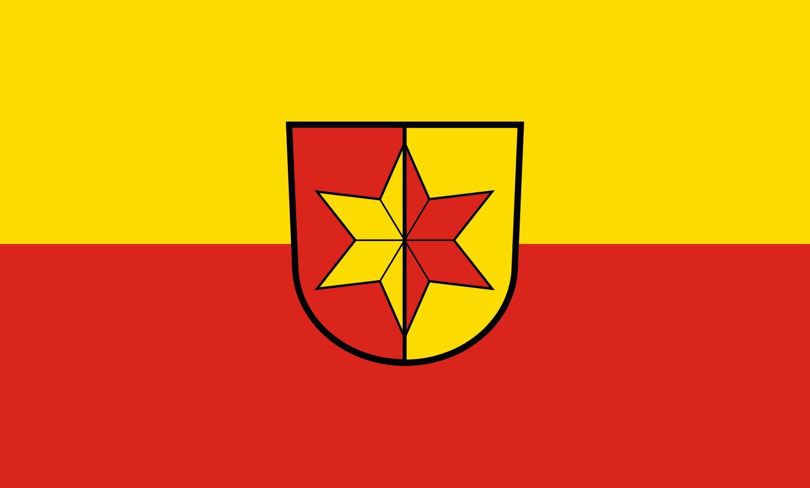 Drapeau Large Siegelsbach | grand drapeau paysage 1.35m² pour mât