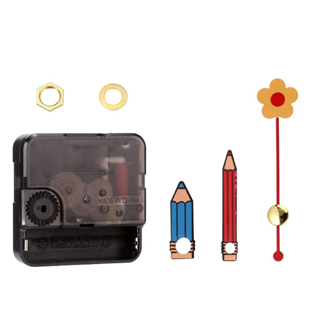 GMBYLBY Customizable Long Shaft Clock Motor Movement Mechanism With Fork Hands Set For Personalizing Wall
