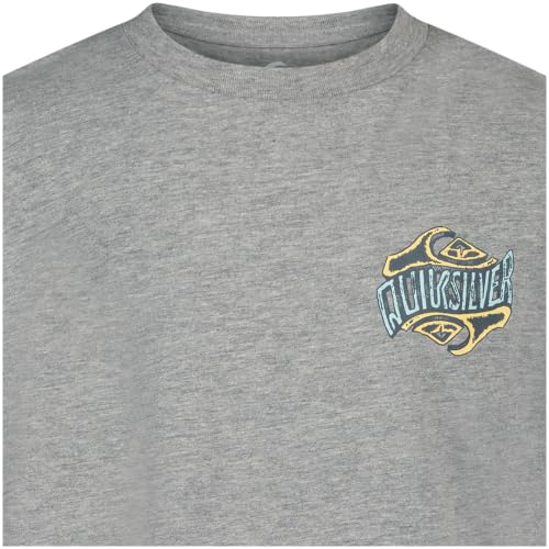 Image of Quiksilver Boys' Short Sleeve Logo Graphic T-Shirt, Soft & Comfortable, Regular Fit