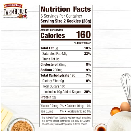 Image of Pepperidge Farm Farmhouse Thin & Crispy Butter Pecan Cookies,5.9 oz. Bag,(Pack of 3)