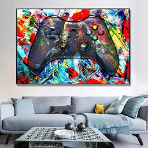 Affiche gamepad art urbain pour sublimer la décoration de votre salon branché