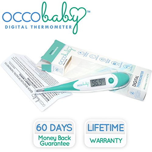 Occobaby OCCOFLEX Clinical Digital Baby Thermometer - Lcd, Flexible Tip, 10 Second Quick Accurate Fever Read Rectal Oral & Underarm Use - Waterproof Thermometer For Infants & Toddlers thumb #3