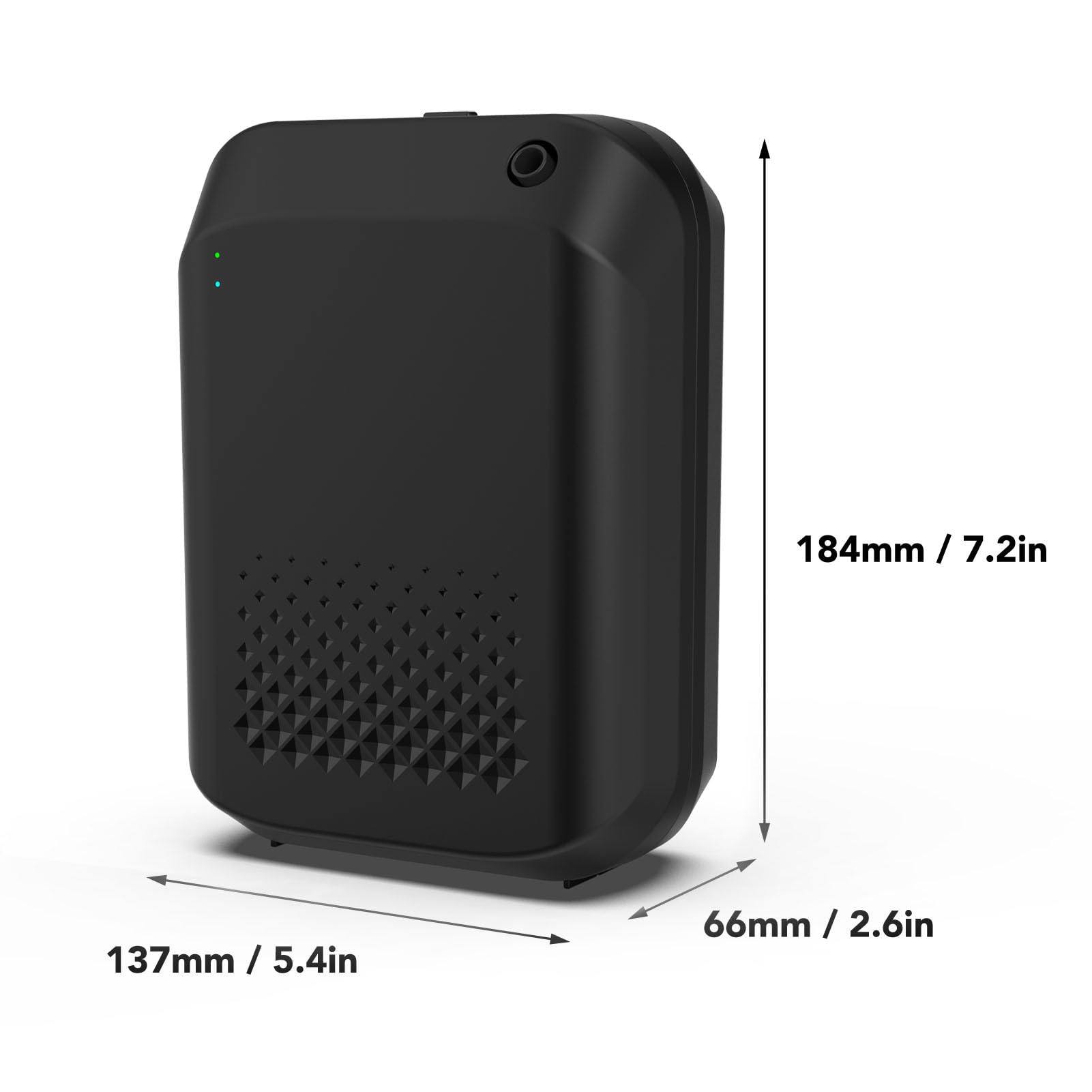 Asixxsix Inteligentna maszyna zapachowa, dyfuzor olejków eterycznych 150 ml, dyfuzory do aromaterapii z technologią zimnego powietrza, dyfuzor zimnego powietrza Bluetooth do domu (BLACK)