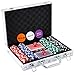 Homwom Casino Poker Chip Set - 200PCS Poker Chips with Aluminum Case, 11.5 Gram Chips for Texas Holdem Blackjack Gambling