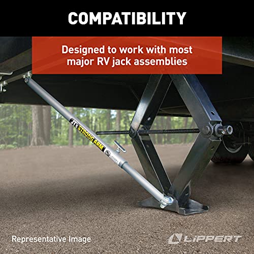 JT's Strong Arm Fifth-Wheel Jack Stabilizer Kit, Bolt-On Installation, Universal Compatibility, Telescoping Tubes, Eliminates Chassis Movement - 191023 by Lippert Components - Image 6