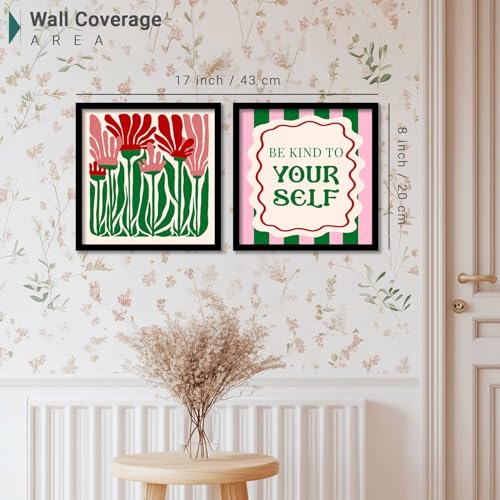 Image of HOTHOUSE wall framed posters motivational quotes decoration items posters with frame office Decor posters for Study room Wall Decor Digital Reprint Set of 2 (8X8 inch)