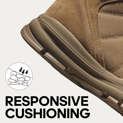 Image of NORTIV 8 Men's Waterproof Lightweight Military Tactical Work Boots Outdoor Hiking Combat Motorcycle Boots