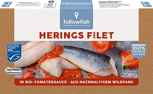 followfish MSC Herings Filets in Bio-Tomatensauce, 200g