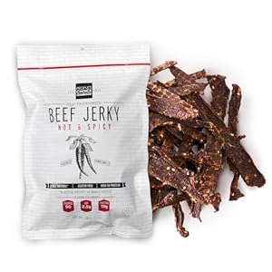 People's Choice Beef Jerky - Old Fashioned - Hot & Spicy - Healthy, Sugar Free, Zero Carb, Gluten Free, Keto Friendly, High Protein Meat Snack - Dry Texture - 1 Pound, 16 oz - 1 Bag Peoples Choice Beef Jerky Old Fashioned Hot Spicy Healthy Sugar Free Zero Carb Gluten Free Keto Friendly High Protein Meat Snack Dry Texture 1 Pound 16 oz 1 Bag