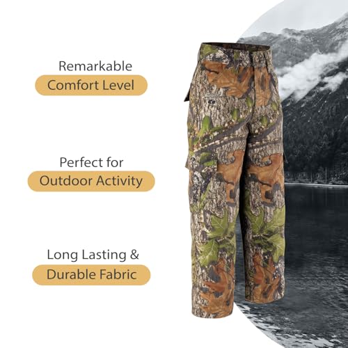 Kid''s Cargo 6-Pocket Pants in Mossy Oak Print2