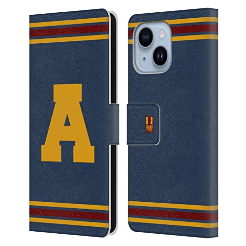 Étui portefeuille iPhone 14 Plus protection cuir orange housse clapet rabattable