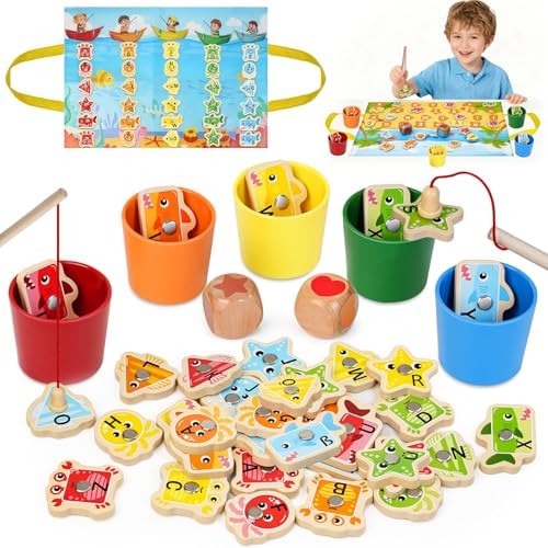 Lubolee Angelspiel ab 2 3 Jahre, Montessori Spielzeug Ab 2 3 Jahre Jungen Mädchen, Sortierspielzeug & Motorikspielzeug ab 2-3 Jahre-Deutsch, Geburtstags für Kinder ad 2-5 Jahre