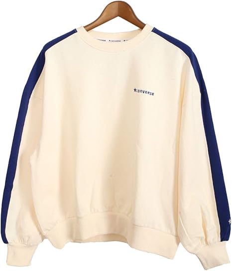 Amazon コンバース Converse 袖ライン トレーナー スウェット レディース トップス トレーナー パーカー 通販