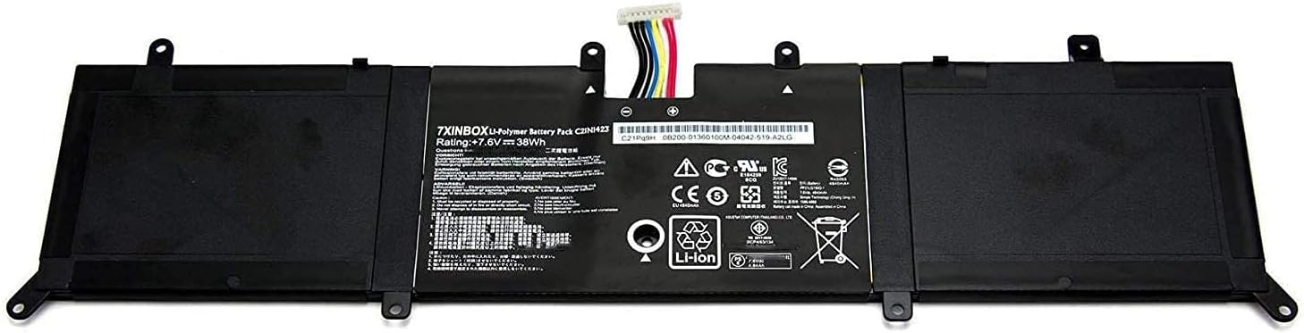 C21N1423 7.6V 38Wh Laptop Battery Replacement for ASUS X302L X302LJ X302LA R301LA F302LJ F302U R4036H FN049H FN097H FN033H FN016H FN027H FN050H R4073 FN017H FN037H