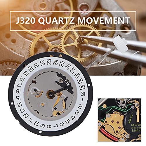 Mouvement à quartz J320 pour montre de diamètre 24 mm avec pile SR621SW - 8