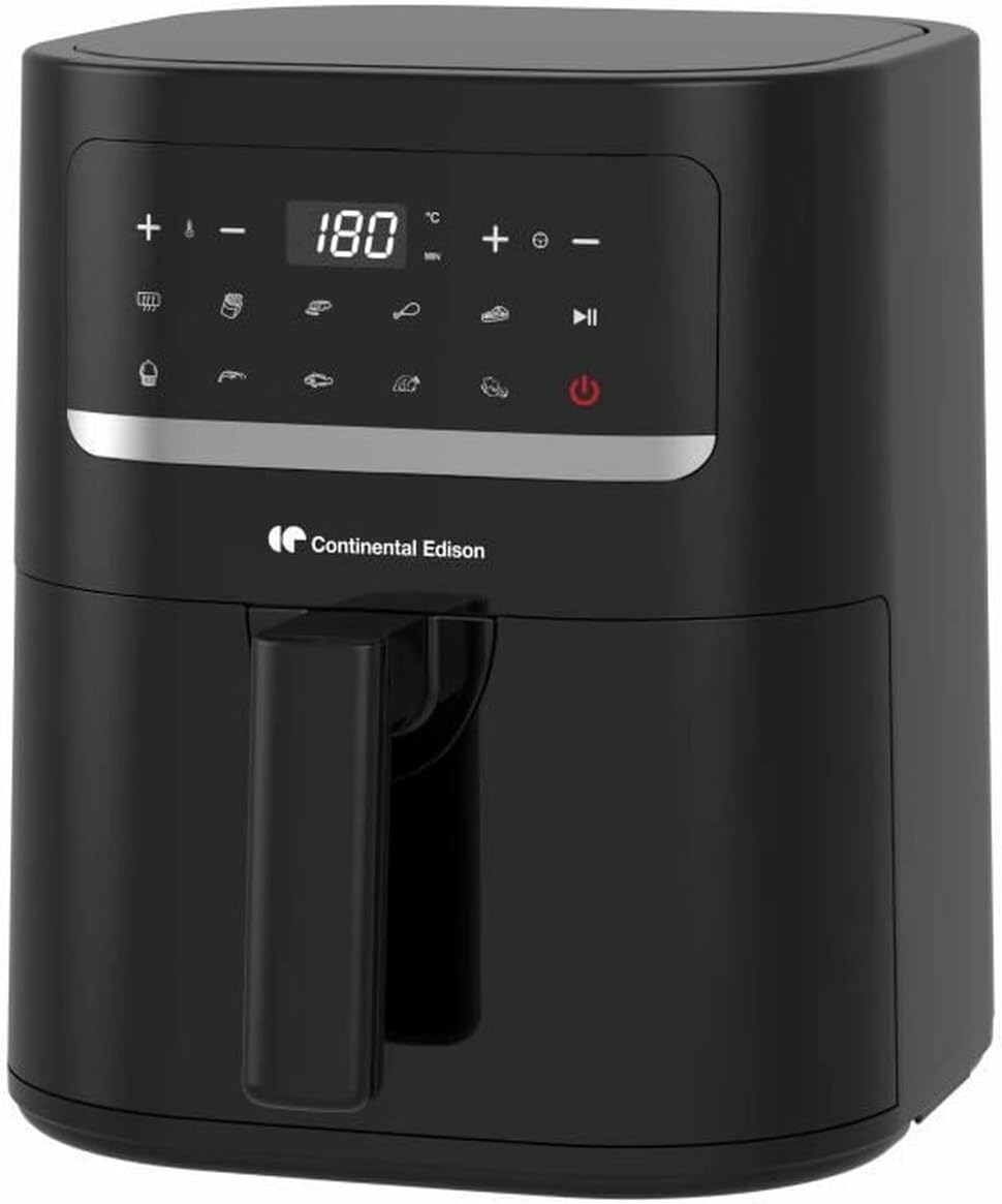 Continental Edison FRSH1400B Airfryer with basket open