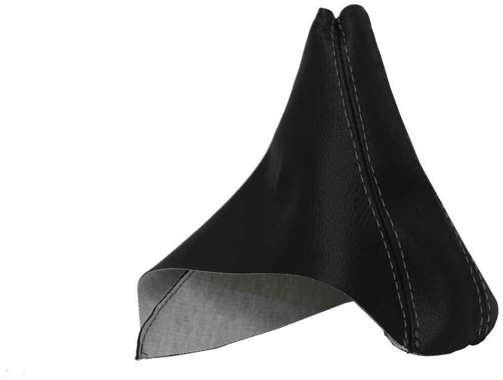 Emergency Brake Boot Cover Leather Compatible with BMW E90 2005-2013 Black