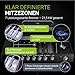 JUSKYS® Gasgrill Tennessee 6+1 – Grillwagen mit 6 Edelstahlbrennern, Seitenkocher, Gusseisenrosten, Glasdeckel mit Thermometer, LED-Knöpfen & Abdeckung