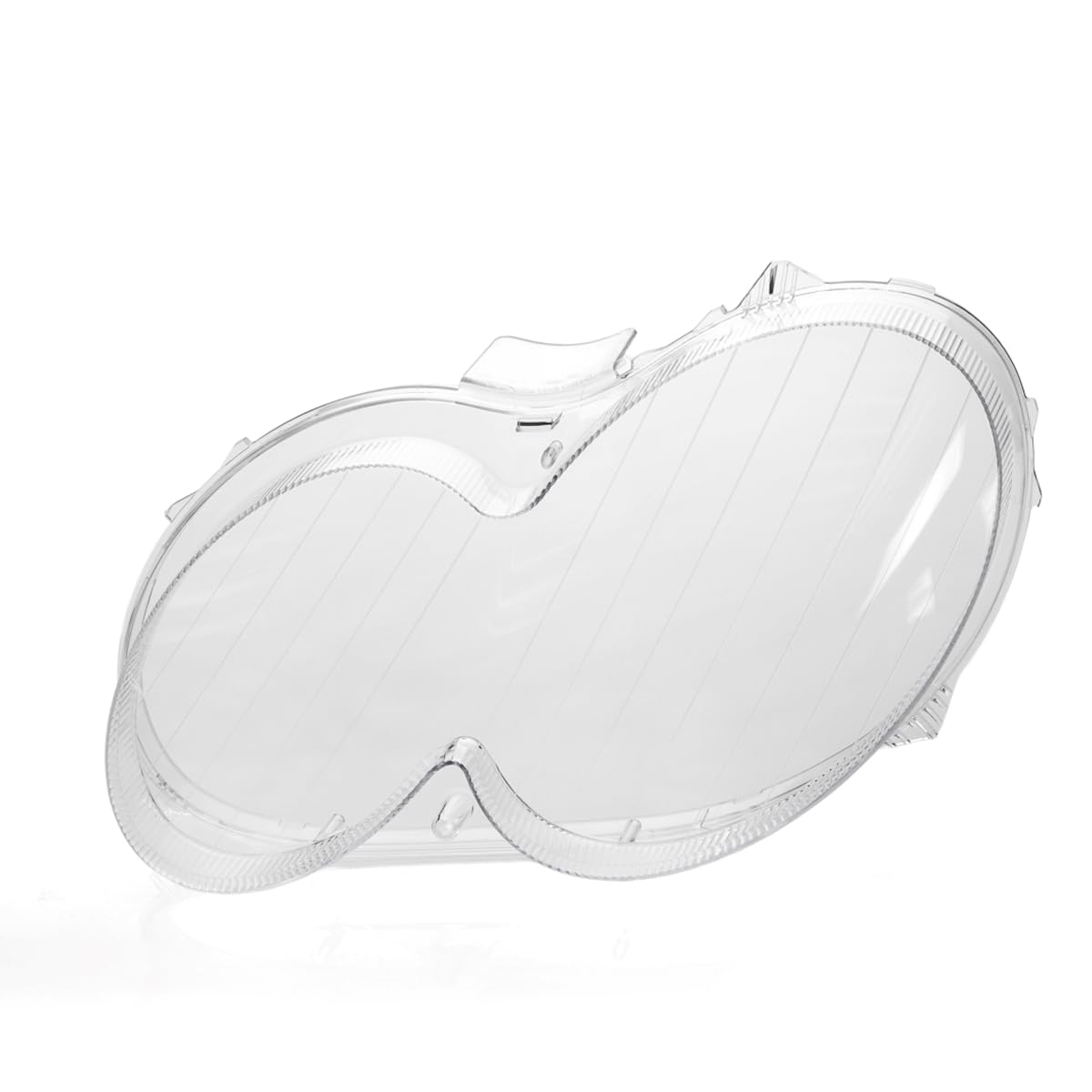LST Scheinwerferglas Streuscheibe Hauptscheinwerfer Linsenscheibe Frontlicht Abdeckung Glas links transparent kompatibel mit Mercedes-Benz CLK Cabrio Coupe C209 A209 2005-2010