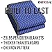 BoxerTool 45in x 72in Moving & Packing Blanket Pro Value (24lbs/Doz Weight) Heavy Duty - Multipurpose, Moving, Packing, Scratch Protection, Camping