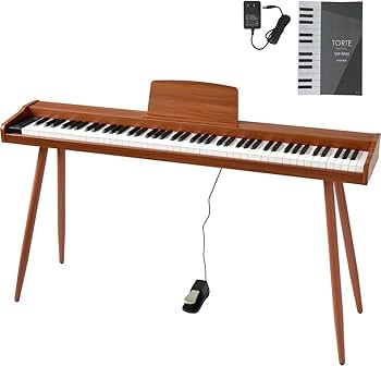 Amazon | TORTE トルテ 電子ピアノ 88鍵盤 セミウェイトキー フル