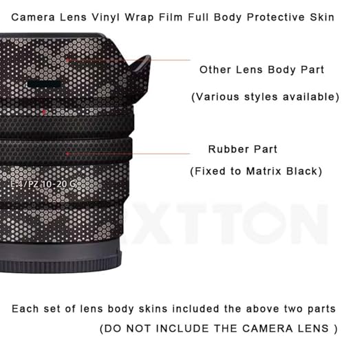 Autocollant vinyle Sony E PZ 10-20 mm F4 G vert mamba