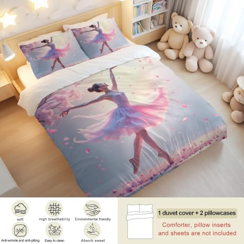 Housse de couette imprimée pour décoration de chambre à coucher double