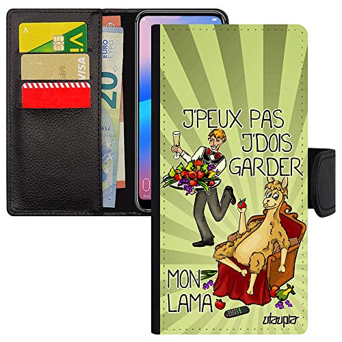 Coque Samsung Galaxy A52S Antichoc Motif Lama Humour Noir Etui Protection Souple