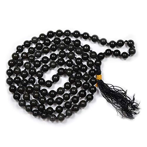 Image of Reiki Crystal Products Natural Reiki Feng-Shui Mala Necklace 6 mm Crystal Stone 108 Bead Jaap Mala for Men and Women