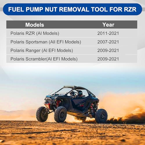 Image of Fuel Pump Nut Removal Tool, Fuel Pump Retaining Nut Install Removal Tool Compatible with Ranger EFI