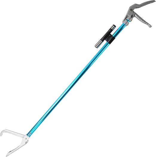 Yorikyas Snake Catcher Tong Grabber Stick Professional Alloy Reptile Rattle Wide Jaw Trap Pick-up Handling Tool Kit-60 Inch
